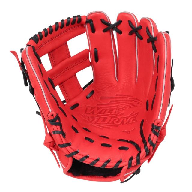 ミズノ(MIZUNO)軟式用グラブ 内野手 野球グローブ 一般 NB ウィルドライブレッド 1AJGR34603 7009(M…_1