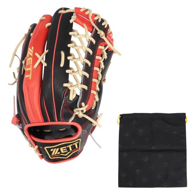 ゼット(ZETT)軟式用グラブ 外野手用 野球グローブ 一般 プロステイタスSCE BRGB32547-1958(Men’s)