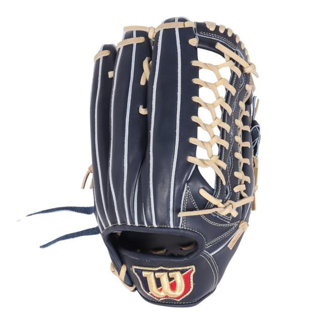 ウイルソン(Wilson)軟式用グラブ 外野手用 野球グローブ 一般 ベーシック Lab DUAL D8型 Wブラック WBW…