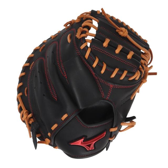 ミズノ(MIZUNO)軟式 グラブ 捕手用 M-R型 野球グローブ 一般 ウィルドライブ レッド 1AJCR32810 094…