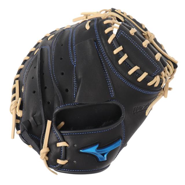 ミズノ(MIZUNO)軟式用グラブ 捕手用 野球グローブ ウィルドライブ ブルー 限定カラー 1AJCR33700 0980(…
