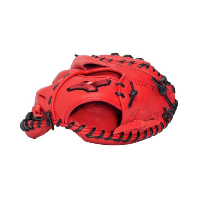 ミズノ(MIZUNO)軟式用グラブ 捕手用 野球グローブ 一般 NB ウィルドライブ レッド 1AJCR34600 7009(…_2