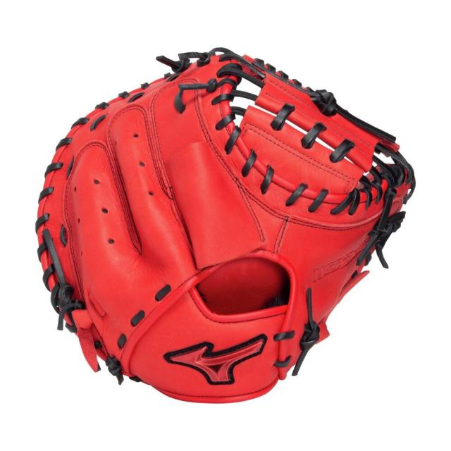 ミズノ(MIZUNO)軟式用グラブ 捕手用 野球グローブ 一般 NB ウィルドライブ レッド 1AJCR34600 7009(…
