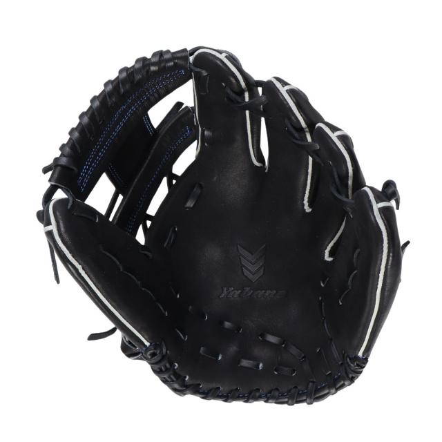 YABANE 軟式用グローブ 右利き用 オールラウンド サックス×ブラック