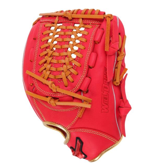 ミズノ(MIZUNO)軟式用グラブ オールラウンド用 野球グローブ 一般 WILL DRIVE RED 1AJGR21710 …_1