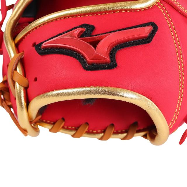 ミズノ(MIZUNO)軟式用グラブ オールラウンド用 野球グローブ 一般 WILL DRIVE RED 1AJGR21710 …_4