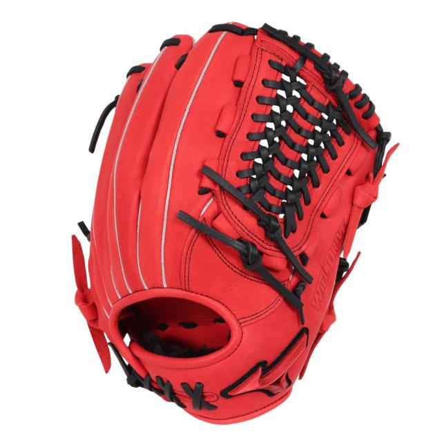 ミズノ(MIZUNO)軟式用グラブ オールラウンド用 野球グローブ 一般 NB ウィルドライブ レッド 1AJGR34600 …