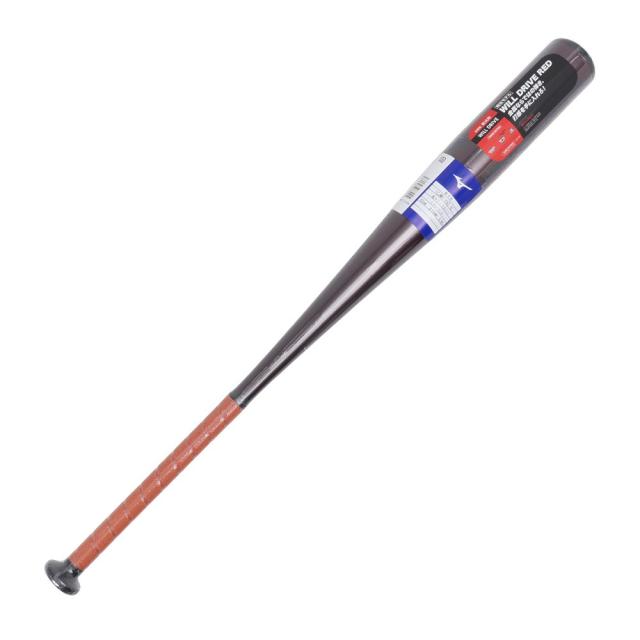ミズノ(MIZUNO)軟式用金属製バット 野球 一般 ウィルドライブ レッド 83cm/平均680g 1CJMR17083 6…