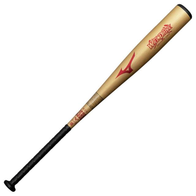 ミズノ(MIZUNO)軟式用バット 野球 一般 ウィルドライブ レッド ミドル 83cm/平均680g 1CJMR18683 …