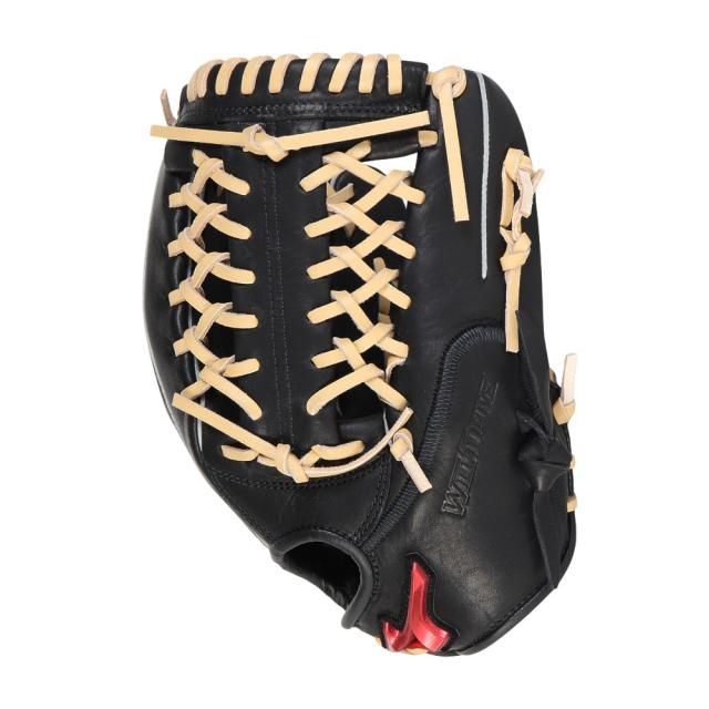 ミズノ(MIZUNO)少年軟式 グラブ オールラウンド用 野球グローブ ジュニア ウィルドライブ レッド U-Plus 1AJ…