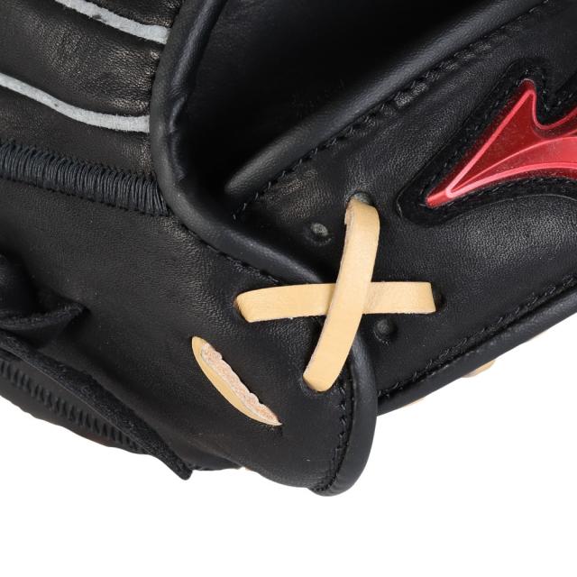 ミズノ(MIZUNO)少年軟式 グラブ オールラウンド用 野球グローブ ジュニア ウィルドライブ レッド U-Plus 1AJ…