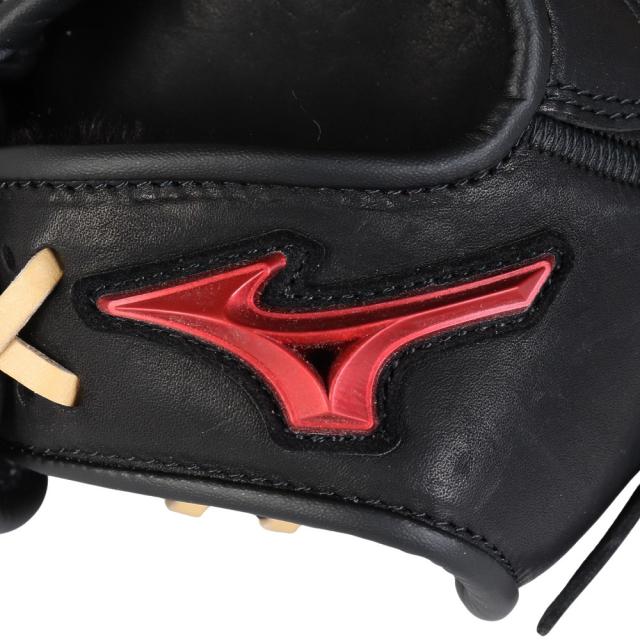 ミズノ(MIZUNO)少年軟式 グラブ オールラウンド用 野球グローブ ジュニア ウィルドライブ レッド U-Plus 1AJ…