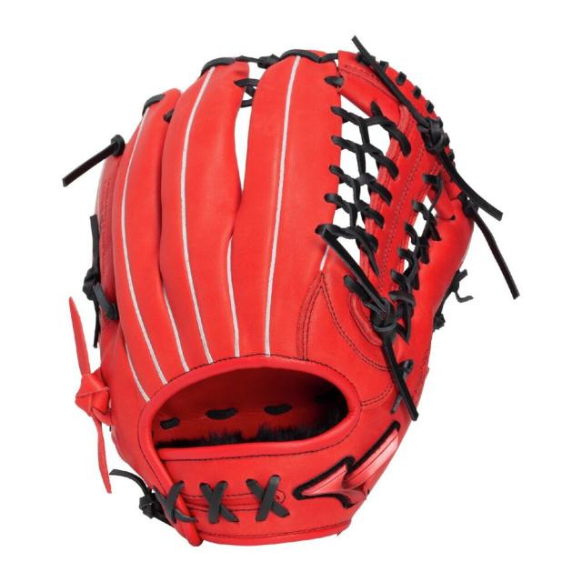 ミズノ(MIZUNO)少年軟式用グラブ オールラウンド用 野球グローブ ジュニア ウィルドライブ レッド サイズLL 1AJG…
