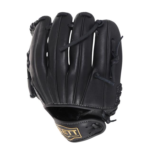 ブラックレザー野球グローブ ゼット 野球グローブ 10.5インチ ジュニア ブラック（右投げ用