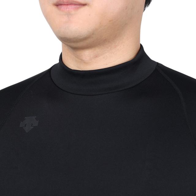 DESCENTE - 新品 M DESCENTE golf sleeve shirt ハイネック 黒 Amazon.co.jp: DESCENTE(デサント) STD-658 ハイネック長袖