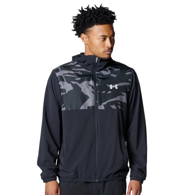 アンダーアーマー(UNDER ARMOUR)野球ウェア ウーブン フルジップ フーディド ジャケット 6007975 001(…