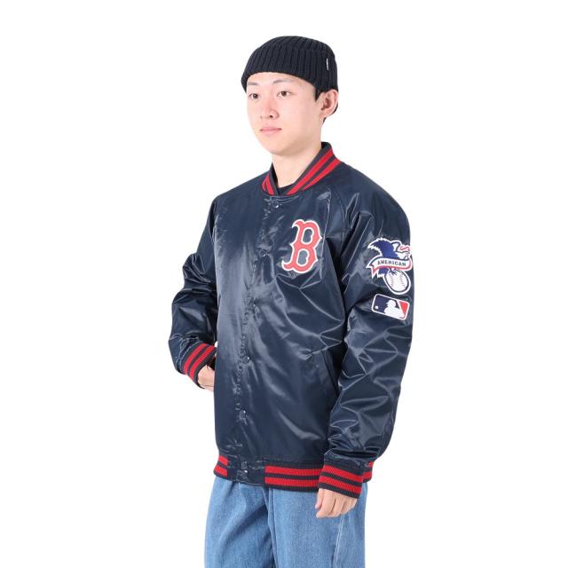 ファナティクス(Fanatics)野球ウェア ジャケット サテン ML2323FW0011-NVRD(Men’s)