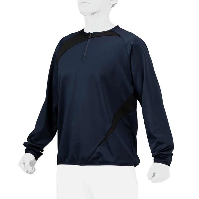 ミズノ(MIZUNO)野球ウェア KM ニットジャケット ハーフジップ 12JEBK2814(Men’s、Lady’s)