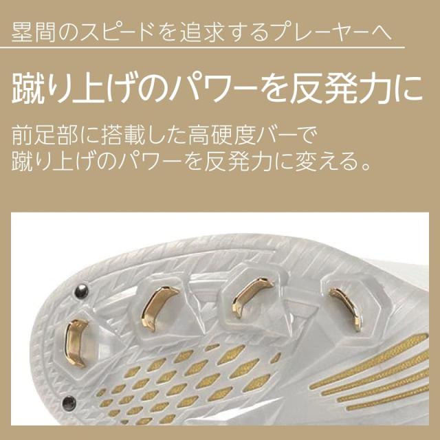 アシックス(ASICS)野球スパイク 金具 白 ゴールドステージ I-PRO MA2