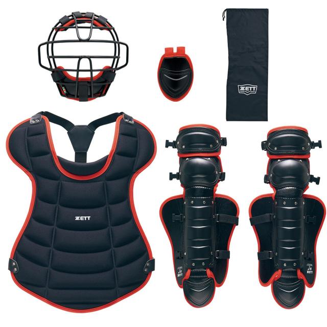 ゼット(ZETT)ジュニア軟式 野球 ゴムソフト用防具4点セット BL703SET-1964(Jr)