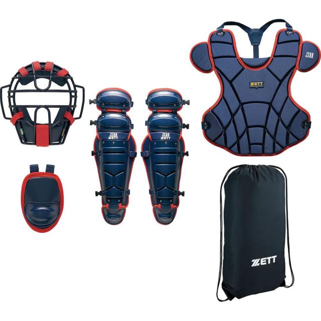 ゼット(ZETT)野球 軟式用 キャッチャー 防具4点セット BL303SET-2964(Men’s)
