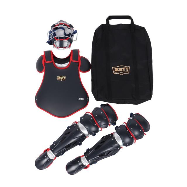 ゼット(ZETT)野球 軟式 キャッチャー 防具 3点セット BL3052-2964(Men’s)