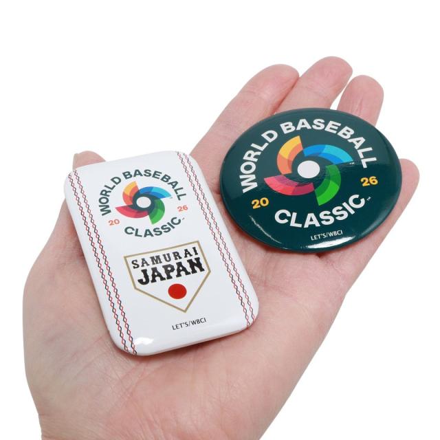 エムエルビー(MLB)野球 侍ジャパン 26 WBC 缶バッジ 2個セット