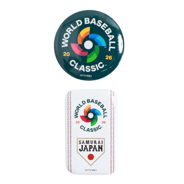 エムエルビー(MLB)野球 侍ジャパン 26 WBC 缶バッジ 2個セット