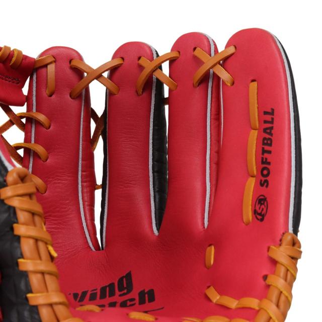 ミズノ グラブ diving catch MIZUNO グローブ 赤 ミズノ(MIZUNO)ソフト