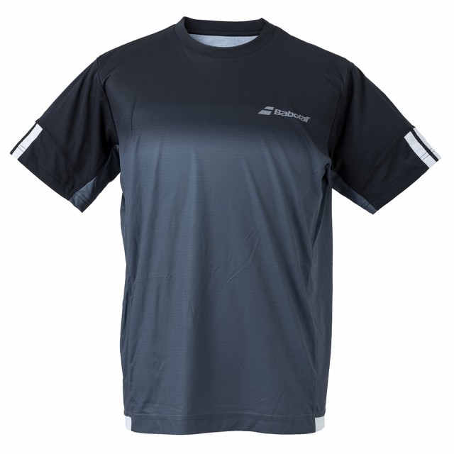 バボラ(BABOLAT)テニスウェア クラブ ショートスリーブ シャツ BUG1310C BK00(Men’s)の通販は