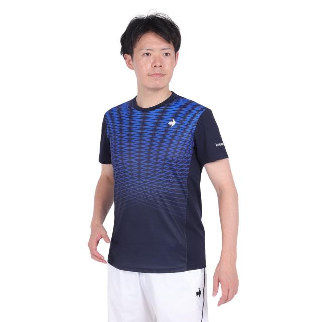 ルコックスポルティフ(lecoqsportif)テニスウェア グラフィックゲームシャツ LN4FHT11M NV00(Men’…の通販は 6,600円