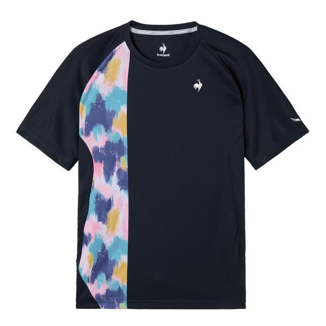 ルコックスポルティフ(lecoqsportif)テニスウェア Aile forme グラフィックゲームシャツ LN5FHT11…