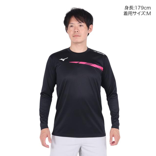 ミズノ(MIZUNO)テニスウェア 長袖 プラクテイスシャツ 62JAA51009 速乾