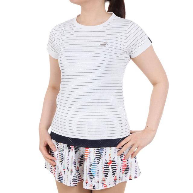 バボラ(BABOLAT)テニスウェア レディース クラブ ショートスリーブ シャツ BWG4330C WH00(Lady’s)の通販は 5,359円