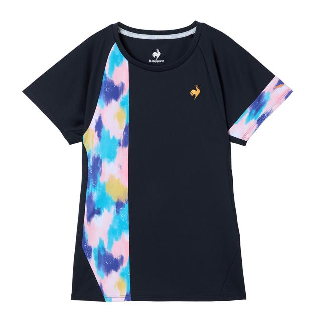 ルコックスポルティフ(lecoqsportif)テニスウェア Aile forme グラフィックゲームシャツ LN5FHT11…