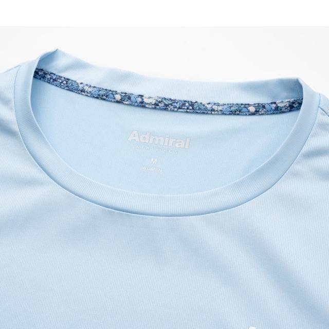 アドミラル ゴルフ(Admiral GOLF)テニスウェア フラワープリント サイドスリット Tシャツ ATLA619-SAX…_2