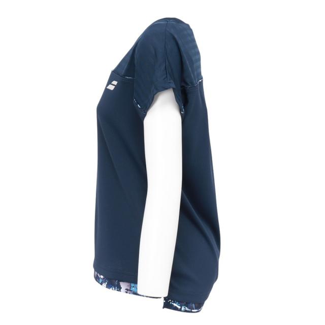 【ポイント5％！5/3 21:00〜22:59限定】バボラ(BABOLAT)テニスウェア CLUB ショートスリーブシャツ BWG6331C-NV(Lady’s)_1