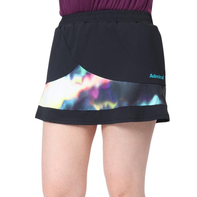 アドミラル(Admiral)テニスウェア レディース ペプラムヘムグラフィックスコート ATLA434-BLK(Lady’s)