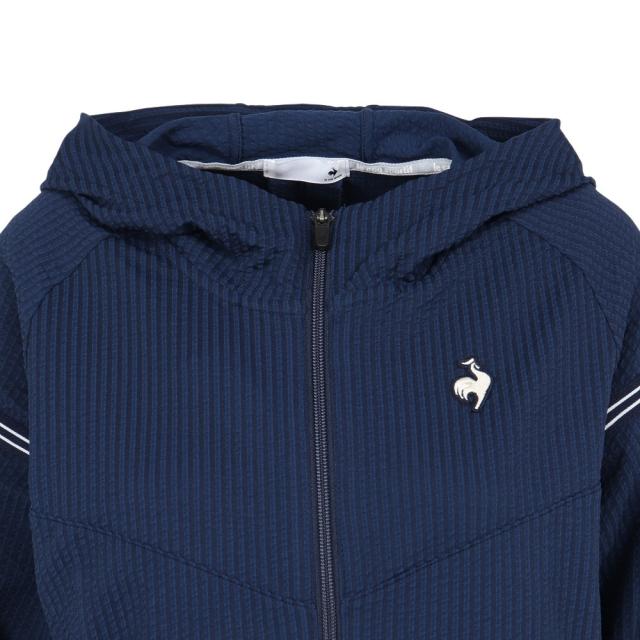 【ポイント5％！5/3 21:00〜22:59限定】ルコックスポルティフ(lecoqsportif)テニスウェア フルジップフーディージャケット LN5FJK20L NV00(L…_4