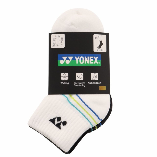 ヨネックス(YONEX)テニス ジュニアアンクルソックス 3足組 19178JY-080(Jr)の通販はau PAY マーケット - Super  Sports XEBIO