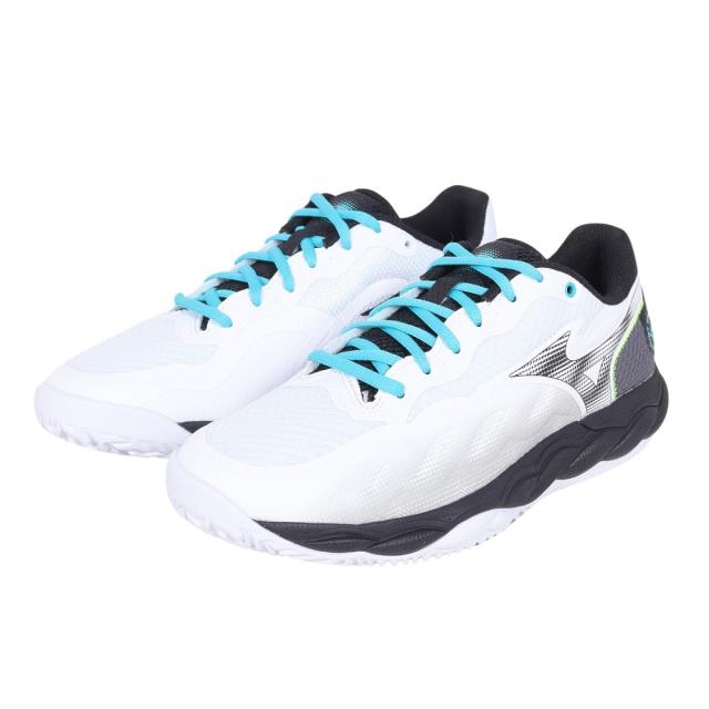 ミズノ(MIZUNO)クレー・砂入り人工芝コート用 テニスシューズ ウエーブエンフォースコート WIDE OC 61GB243…
