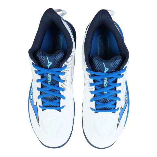 【ポイント5％！5/3 21:00〜22:59限定】ミズノ(MIZUNO)クレー/砂入り人工芝コート用 テニスシューズ ウエーブエクシード5 WIDE OC 61GB231329…_1