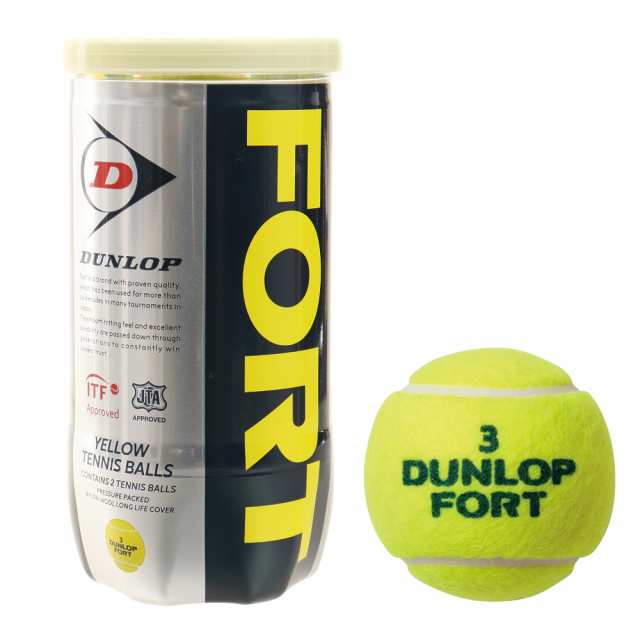 ダンロップ(DUNLOP)硬式用テニスボール フォート 缶 2個入り DFEYL2TIN 自主練(Men's、Lady's、J…の通販はau PAY  マーケット Super Sports XEBIO