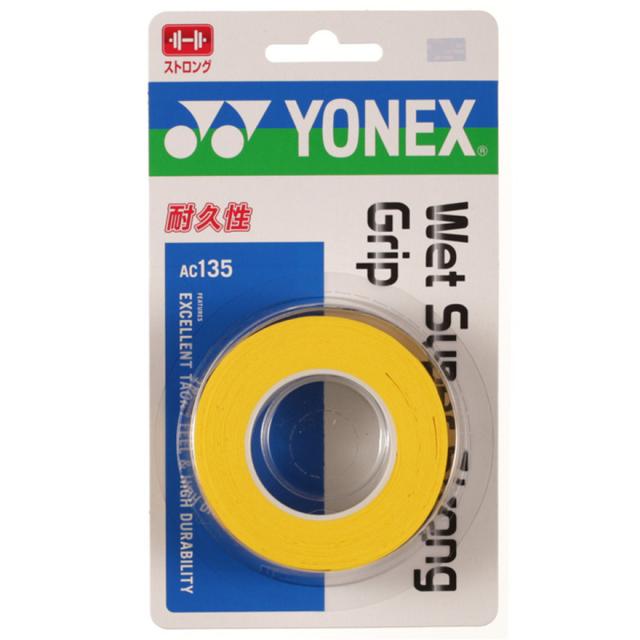 ヨネックス(YONEX)テニスグリップテープ ウェットスーパーストロンググリップ 3本入 AC135-004(Men’s、La…の通販はau ...