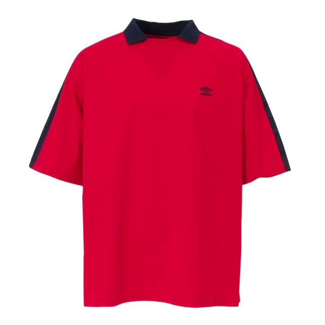 アンブロ(UMBRO)サッカーウェア AWAY 襟付きワイドプラシャツ UF4FHT56M RD00(Men’s)