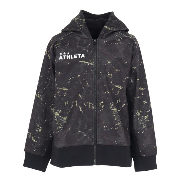 アスレタ(ATHLETA)サッカー フットサルウェア ジュニア 防風スウェット ZIP パーカー 3389J BLK(Jr)の通販は 7,480円