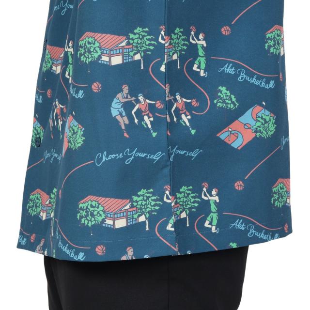 アクター(AKTR)バスケットボールウェア アロハシャツ 124-021010 NV 速