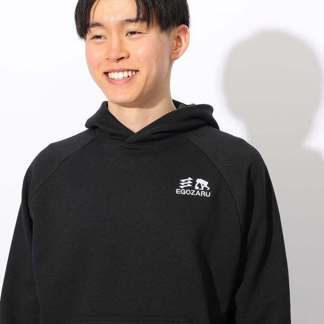 エゴザル(EGOZARU)バスケットボールウェア ダブルフェイス スウェット プルオーバー パーカ EZFW24USW002C…_4