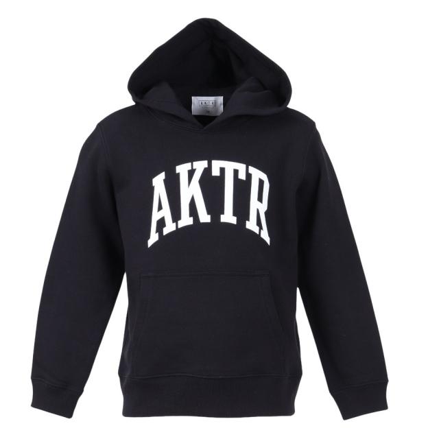 アクター(AKTR)バスケットボールウェア カレッジロゴ スウェット フーディ 224-050010 BK(Jr)