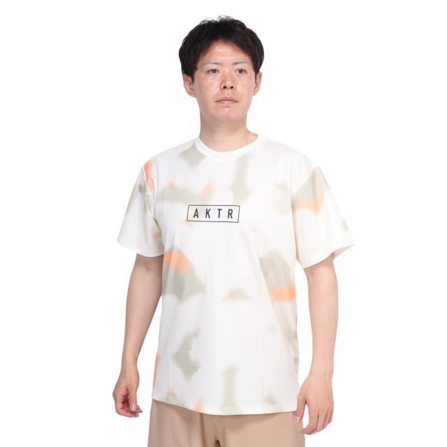 アクター(AKTR)バスケットボールウェア SCRIBBLE AKTRロゴ スポーツ Tシャツ 124-016005 WH 速…